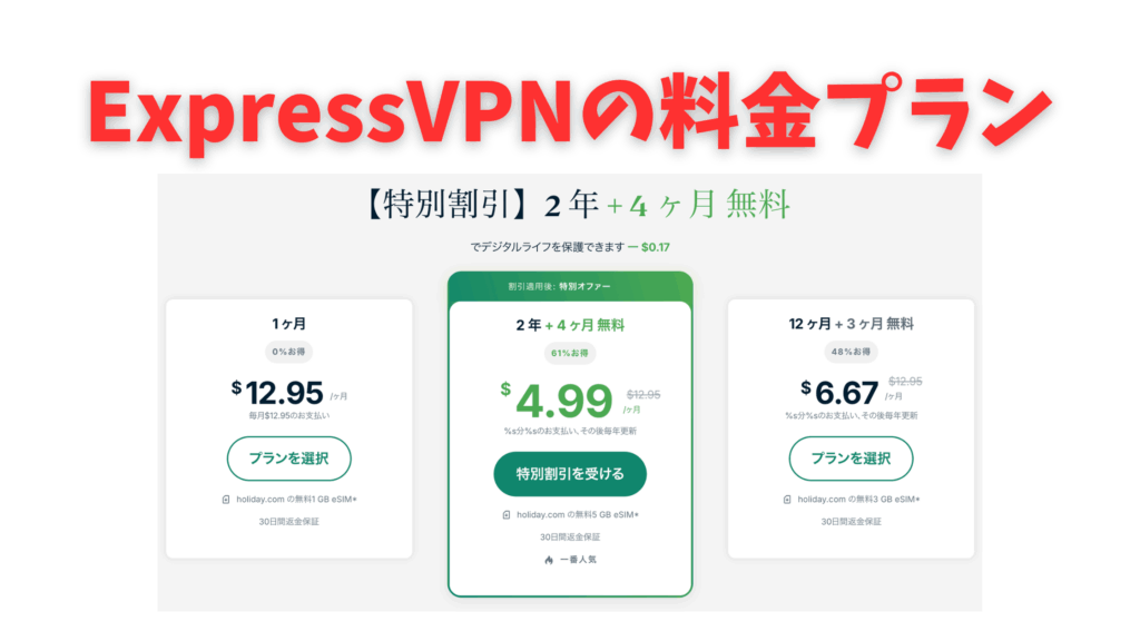 ExpressVPN 料金